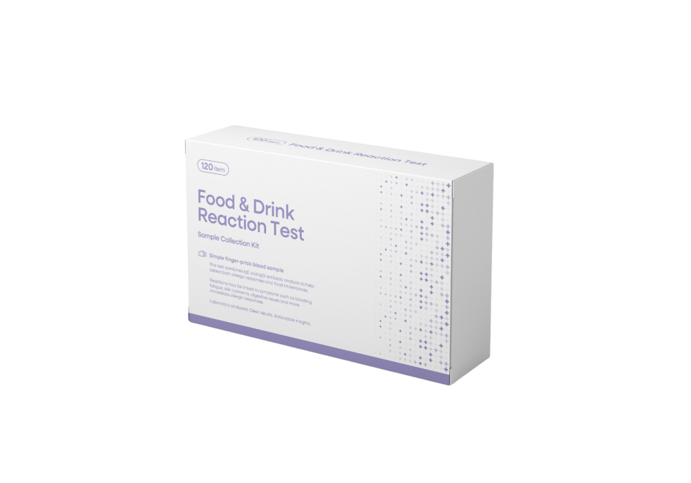 Sample collection kit for the Food & Drink Reaction Test (120 Items) at Prime Integrative Health
